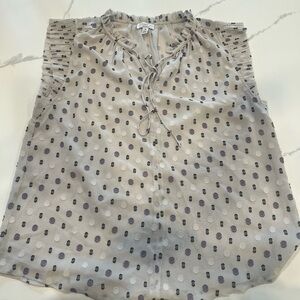 Current Air Sheer Top with Dot Accents